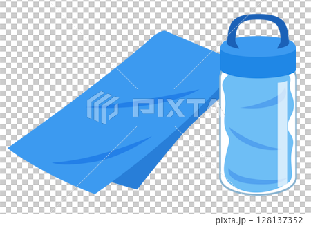 Cooling towels that can be used by wetting them with water - Heat stroke prevention Cooling towels that can be used by wetting them with water - Heat stroke prevention 128137352