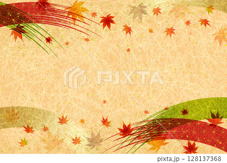 紅葉　もみじ　秋　背景	 128137368