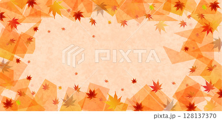 紅葉　もみじ　秋　背景	 128137370