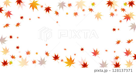 紅葉　もみじ　秋　背景	 128137371