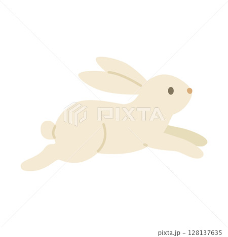 走るうさぎのかわいいイラスト 走るうさぎのかわいいイラスト 128137635