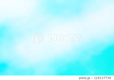 青緑色系ふんわりな玉ボケ・丸ボケ背景 128137736