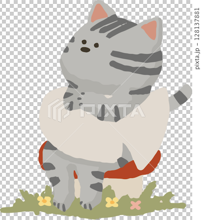 吹奏低音號的貓管樂團 128137881