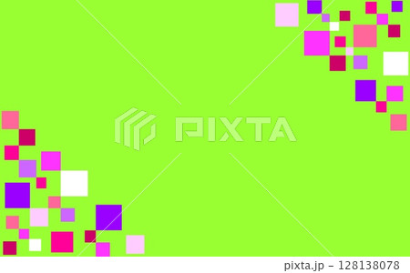 幾何学模様 フレーム 四角形 グリーン カラフル 幾何学模様 フレーム 四角形 グリーン カラフル 128138078