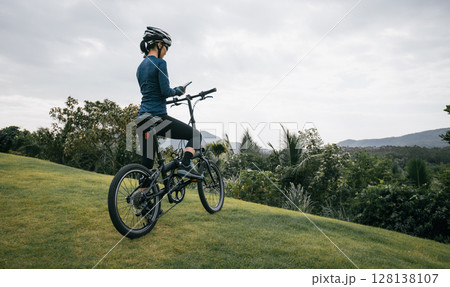 Aerial view of landscape in shenzhen city, China 128138107