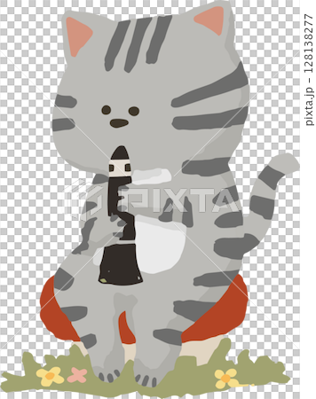 Clarinet-Playing Cat Brass Band 128138277