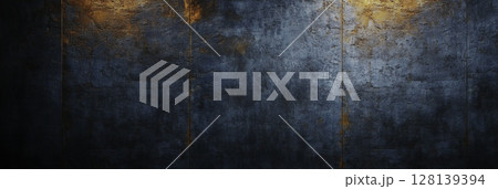 Textured Blue Rusty Metal Surface for Background or Artistic Use in Photography 128139394