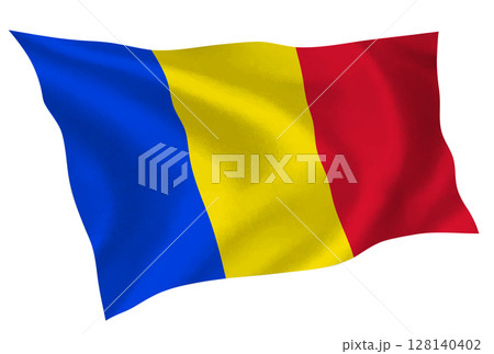 ルーマニア　国　旗　シルク　アイコン 128140402