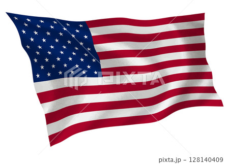 アメリカ　国　旗　シルク　アイコン 128140409