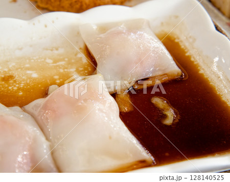 Cantonese Rice Noodle Roll, Silky, savory, steamed rice noodle rolls 128140525