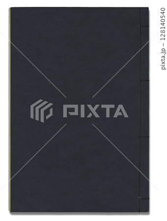 古い時代の和綴じ黒本、四つ目綴じの冊子 128140540