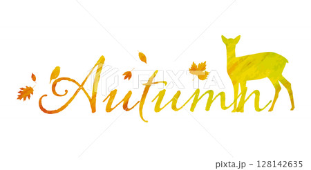 Autumnのロゴ 秋のタイポグラフィ Autumnのロゴ 秋のタイポグラフィ 128142635