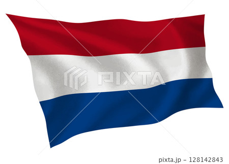 オランダ　国　旗　シルク　アイコン 128142843