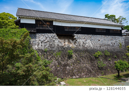 熊本震災（2016）年から7年後（2023年）の熊本城。熊本県熊本市中央区。 128144035