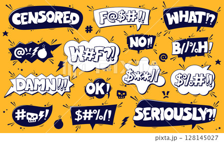 Angry word cloud. 128145027
