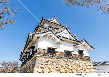 滋賀県彦根市 快晴の彦根城天守 滋賀県彦根市 快晴の彦根城天守 128145169