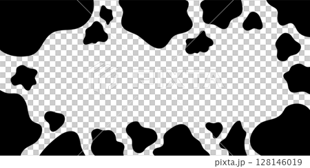 白黒の牛柄模様 128146019