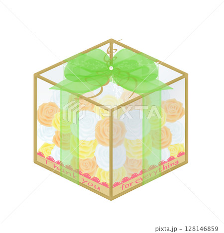 贈り物_フラワーボックスのイラスト 128146859