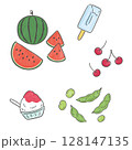夏の食べ物セット 128147135