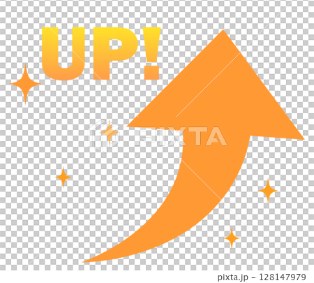 Simple arrow icon_Rising_UP 128147979