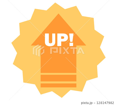 シンプルな矢印のアイコン_上昇_UP シンプルな矢印のアイコン_上昇_UP 128147982