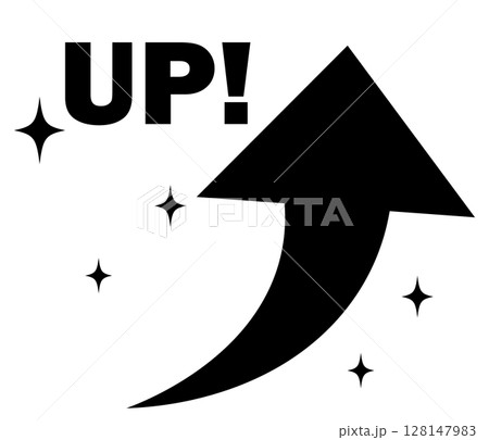 シンプルな矢印のアイコン_上昇_UP シンプルな矢印のアイコン_上昇_UP 128147983