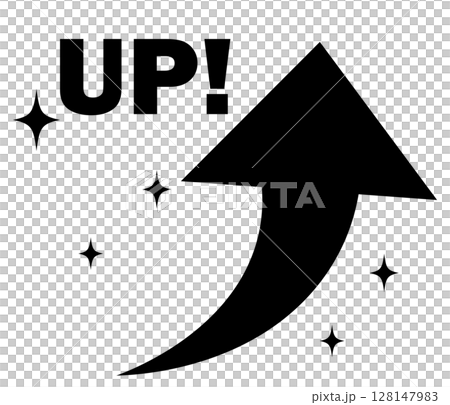 シンプルな矢印のアイコン_上昇_UP シンプルな矢印のアイコン_上昇_UP 128147983