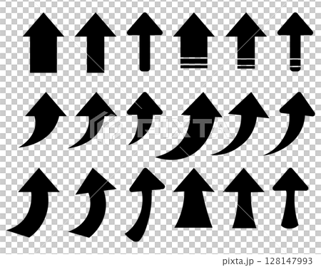 Simple arrow icon set_Rising_UP Simple arrow icon set_Rising_UP 128147993