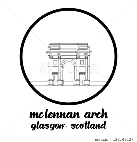 Circle Icon McLennan Arch. Vector illustration Circle Icon McLennan Arch. Vector illustration 128148127