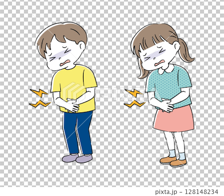 孩子胃痛插圖 4C 孩子胃痛插圖 4C 128148234