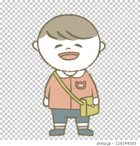 幼稚園男孩粉紅色 128149105