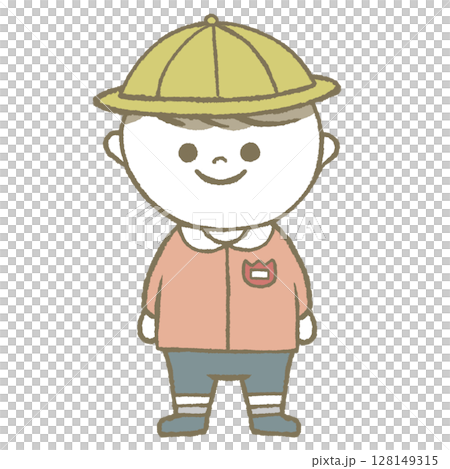 Kindergarten boy pink Kindergarten boy pink 128149315