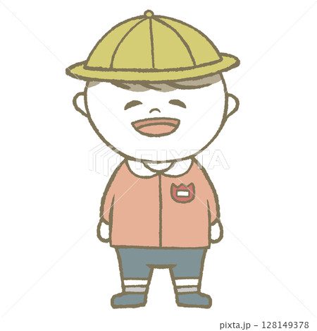 幼稚園児の女の子　ピンク 128149378