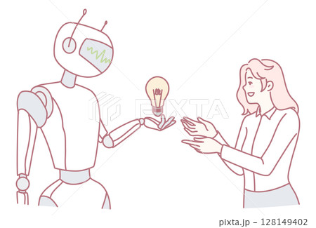 The Collaboration Between a Robot and a Human Utilizing a Lightbulb Idea for Innovation 128149402