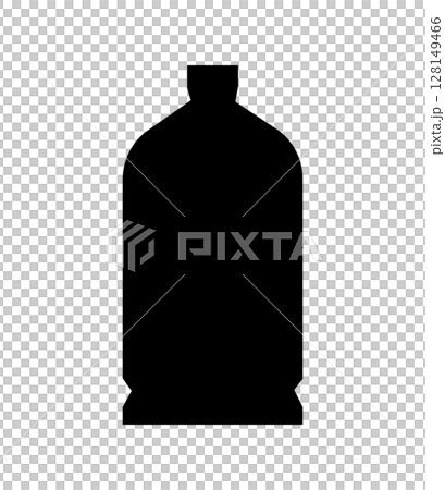 シンプルなボトルのシルエットイラスト ベクター シンプルなボトルのシルエットイラスト ベクター 128149466