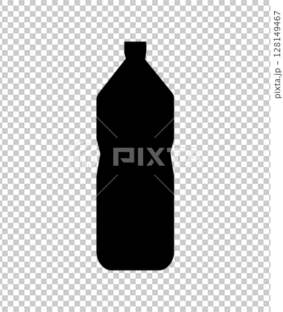 簡單的塑膠瓶輪廓圖向量 簡單的塑膠瓶輪廓圖向量 128149467