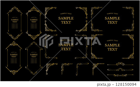 アンティーク ビンテージ フレーム飾り枠 アンティーク ビンテージ フレーム飾り枠 128150094