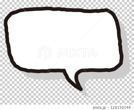 A cute and relaxed speech bubble with hand-drawn shadows, horizontal rectangle, 17 A cute and relaxed speech bubble with hand-drawn shadows, horizontal rectangle, 17 128150144