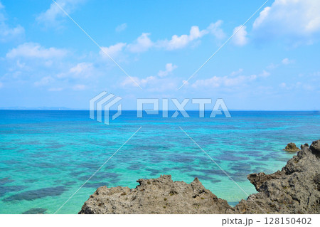沖縄 久高島 中城湾 沖縄 久高島 中城湾 128150402