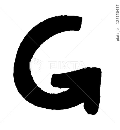 Grunge arrow. Abstract brush paint symbol. Vector ink element 128150457