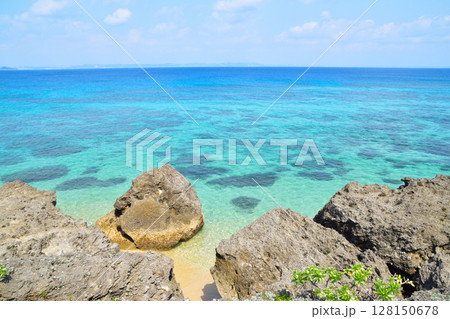 沖縄　久高島　中城湾 128150678