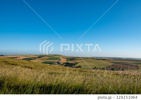 Cap Blanc-Nez, Escalles, Pas-de-Calais, Hauts-de-France, France, July 29th, 2025, Expansive Open 128151064