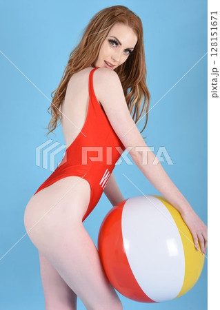 Beautiful redhead model dressed in various outfits for Summer Beautiful redhead model dressed in various outfits for Summer 128151671