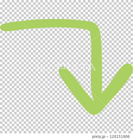 Illustration of a single-line hand-drawn arrow 15 (green) Illustration of a single-line hand-drawn arrow 15 (green) 128151806