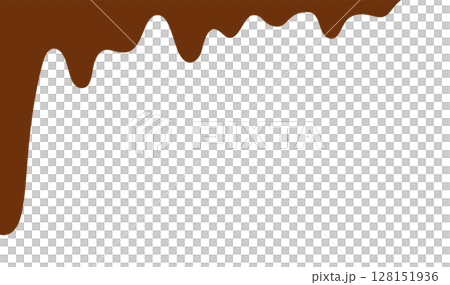 Chocolate Valentine's Day dripping decoration 128151936