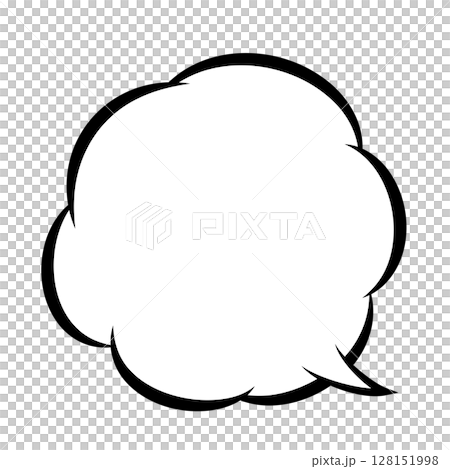 Vector illustration of a lively comic speech bubble Vector illustration of a lively comic speech bubble 128151998