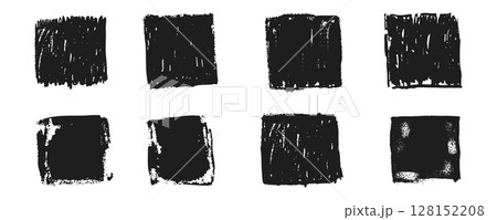 Grunge rectangle frames with textured edges,...のイラスト素材 [128152208] - PIXTA