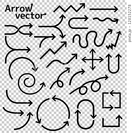 矢印アイコン/矢印のベクターコレクション 128152278