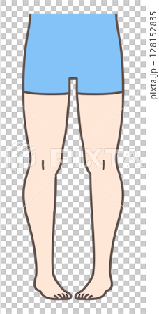 女性大腿內側，腿部內旋 128152835