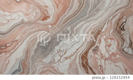 A large, textured surface with a mix of brown and white colors. The surface appears to be a piece of art, possibly a painting or a sculpture, with a unique and intricate design 128152954